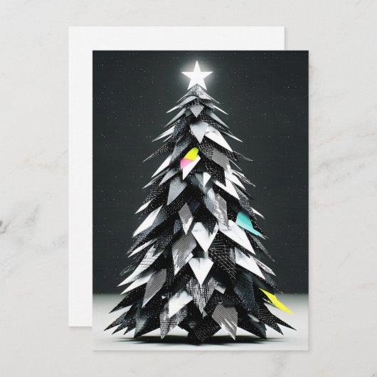 Unique Abstract Christmas Cards シーズンカード (正面/裏面)