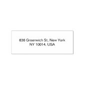 Unique Address Wood Art Stamps for Envelopes ラバースタンプ (インプリント)