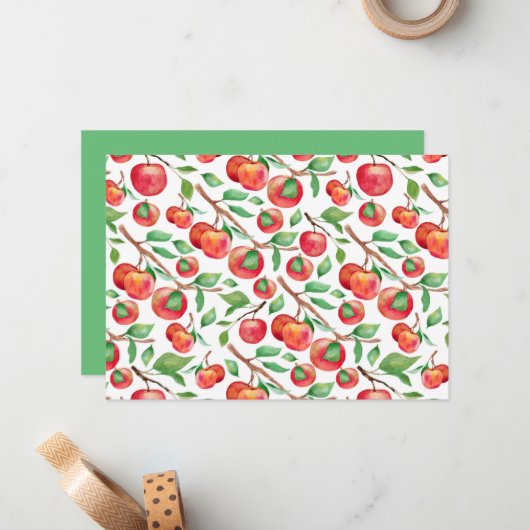 Unique Apples Note Card ノートカード (正面/裏面インサイチュ)