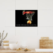 Unique Art Motivational Quote Basketball Poster ポスター (キッチン)