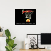 Unique Art Motivational Quote Basketball Poster ポスター (ホームオフィス)