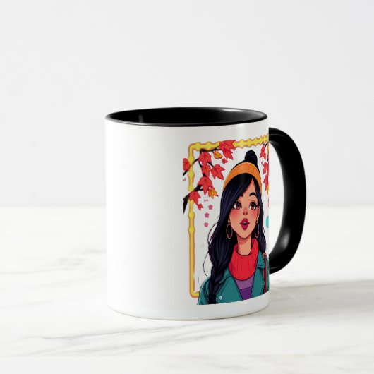 Unique Art Mug – Perfect Cozy Gift for Her マグカップ (正面右)