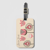 Unique Artist Ladies Womens Identification ラゲッジタグ (正面縦)