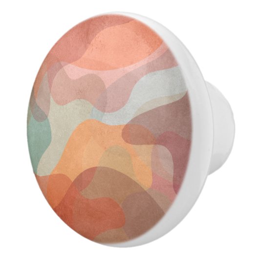 Unique Artistic Ceramic Knob with Vivid Color Patt セラミックノブ (右)