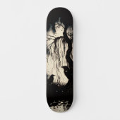 Unique Artsy Gothic Raven Skate Deck スケートボード (正面)
