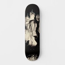 Unique Artsy Gothic Raven Skate Deck スケートボード