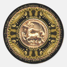  Unique Astrology Sagittarius Zodiac Affirmations ラウンドシール