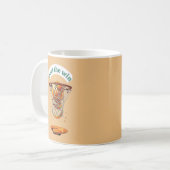 Unique basketball lover gifts peel the win コーヒーマグカップ (正面左)