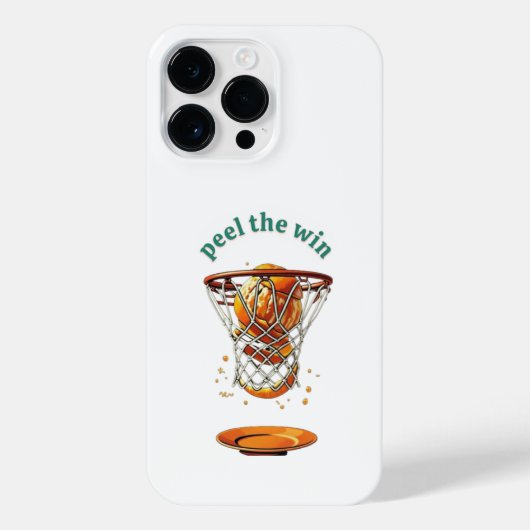 Unique basketball lover gifts peel the win iPhoneケース (裏面)