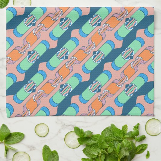 Unique beautiful pattern Design Geschirrtuch キッチンタオル (折り畳み)