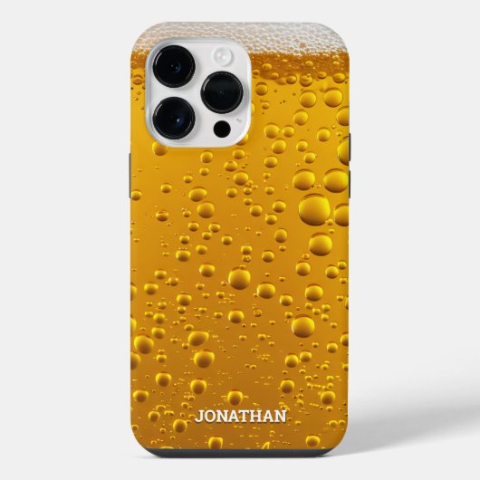 Unique Beer Foam – Stylish Gift for him iPhoneケース (裏面)