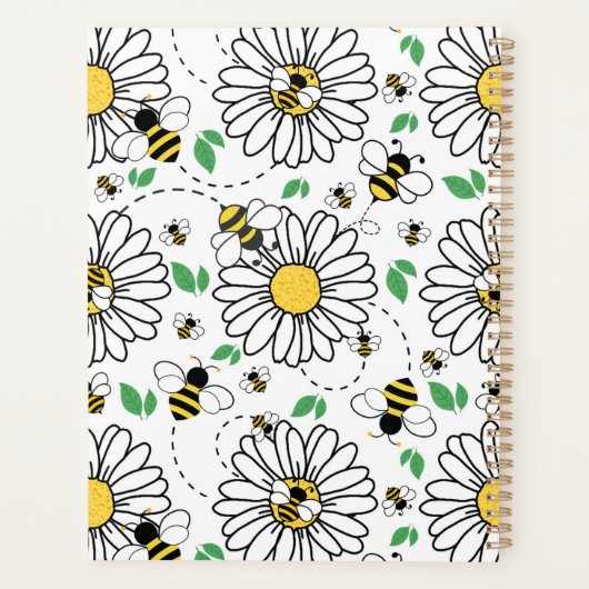 Unique Bees & Daisies Spring Planner Journal プランナー手帳 (裏面)