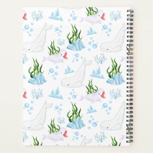 Unique Beluga Whale Planner Journal プランナー手帳 (裏面)