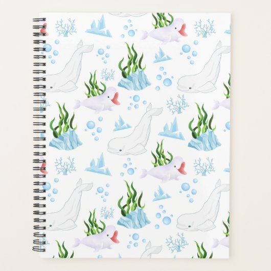 Unique Beluga Whale Planner Journal プランナー手帳 (正面)