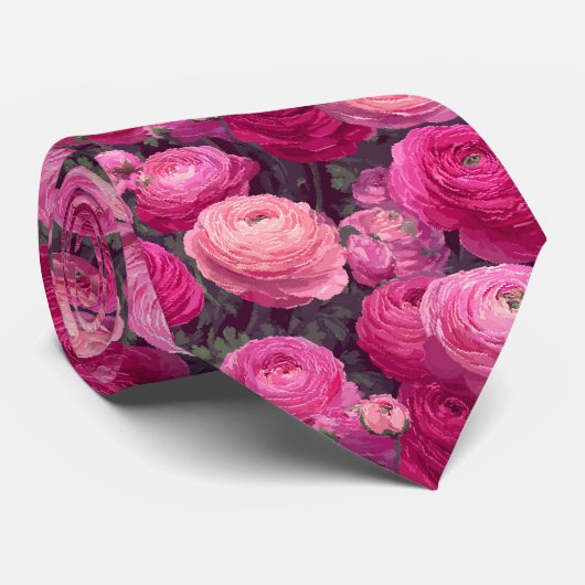 Unique Best Gifts For Men Ranunculus ネクタイ (ロール)