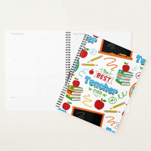 Unique Best Teacher Planner Journal プランナー手帳 (ディスプレー)
