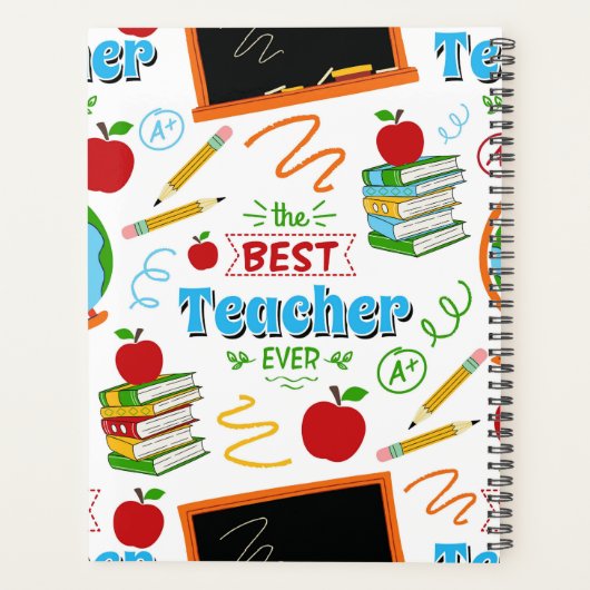 Unique Best Teacher Planner Journal プランナー手帳 (裏面)