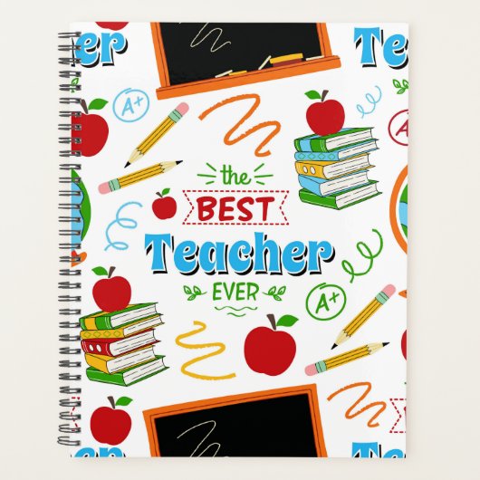 Unique Best Teacher Planner Journal プランナー手帳 (正面)