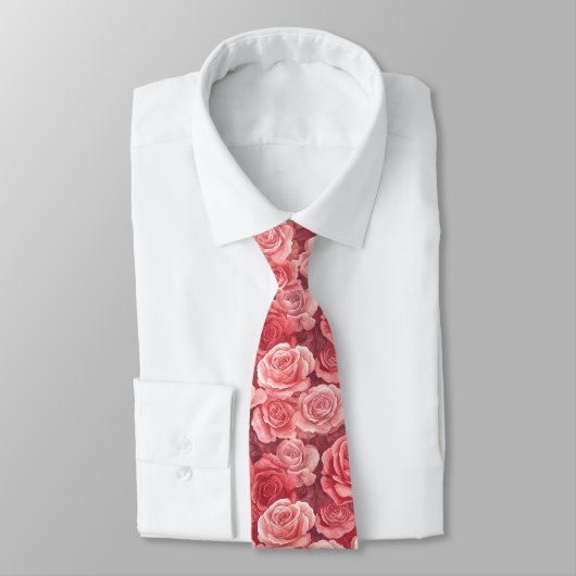 Unique Birthday Gifts For Him Rose Floral ネクタイ (タイ)