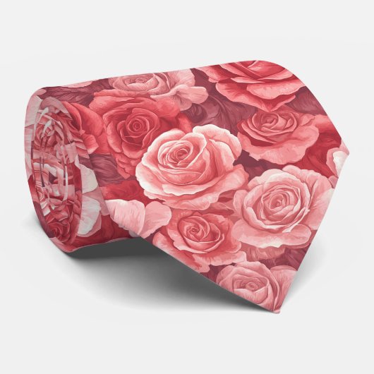 Unique Birthday Gifts For Him Rose Floral ネクタイ (ロール)