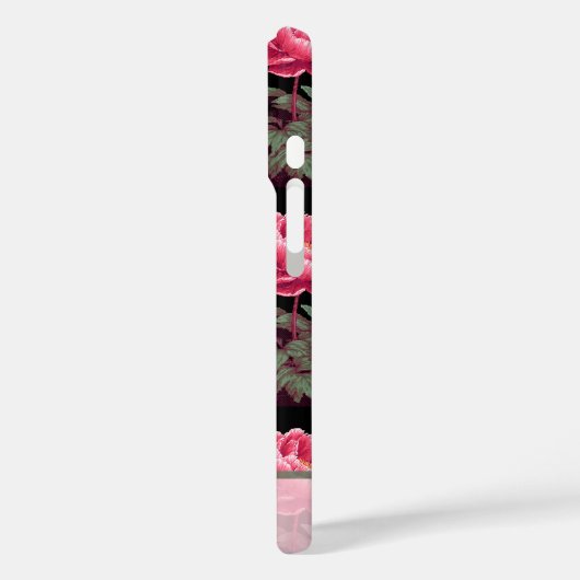 Unique Birthday Party Peony Name Case-Mate iPhoneケース (裏面 / 左)