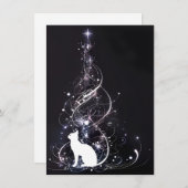 Unique Black Cat Christmas Cards シーズンカード (正面/裏面)
