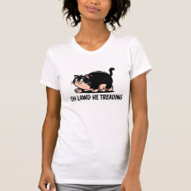 Unique Black Cat Illustration T-Shirt
