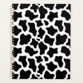 Unique Black Cow Print Planner Journal プランナー手帳 (正面)
