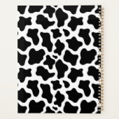 Unique Black Cow Print Planner Journal プランナー手帳 (裏面)