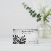 Unique Black & White Roses Tattoo Artist 名刺 (スタンド正面)