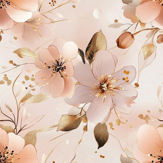 Unique Blush Gold Boho Wedding Napkins