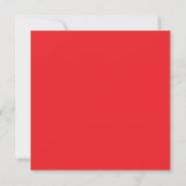 Unique Bold Red Text Modern Minimalist Wedding  招待状 (裏面)