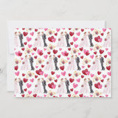 Unique Bride & Groom Wedding Note Card ノートカード (正面)