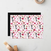 Unique Bride & Groom Wedding Note Card ノートカード (正面/裏面インサイチュ)