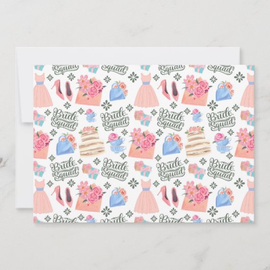 Unique Bride Squad Wedding Note Card ノートカード (正面)