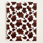 Unique Brown Cow Print Planner Journal プランナー手帳 (正面)