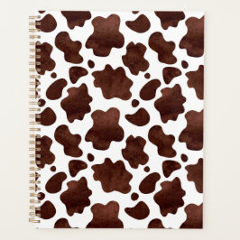Unique Brown Cow Print Planner Journal プランナー手帳