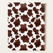 Unique Brown Cow Print Planner Journal プランナー手帳 (裏面)