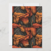 Unique Call Lilies Accent First Birthday Gift 招待状 (裏面)