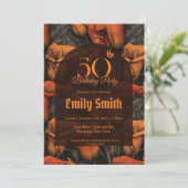 Unique Call Lilies Accent First Birthday Gift 招待状 (スタンド正面)