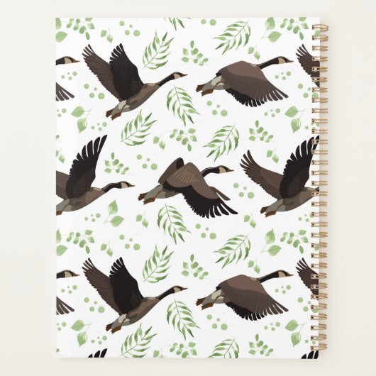 Unique Canada Geese Planner Journal プランナー手帳 (裏面)