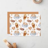 Unique Cappuccino Note Card ノートカード (正面/裏面インサイチュ)