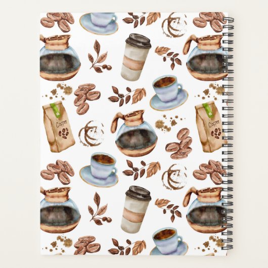 Unique Cappuccino Planner Journal プランナー手帳 (裏面)