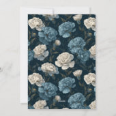 Unique Carnation Accent Surprise Birthday 招待状 (裏面)