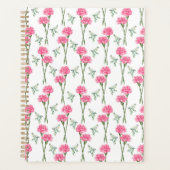 Unique Carnation Floral Planner Journal プランナー手帳 (正面)