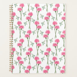Unique Carnation Floral Planner Journal プランナー手帳