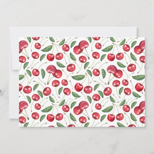Unique Cherries Note Card ノートカード (正面)