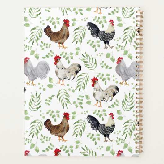 Unique Chickens Planner Journal プランナー手帳 (裏面)