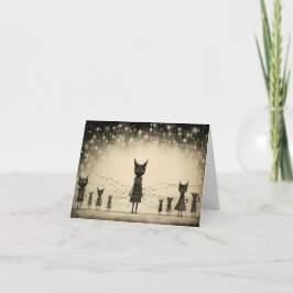 Unique Christmas Cards with Cats シーズンカード