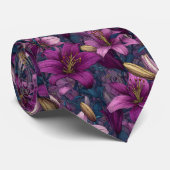 Unique Christmas Gift For Boyfriend Lilies ネクタイ (ロール)